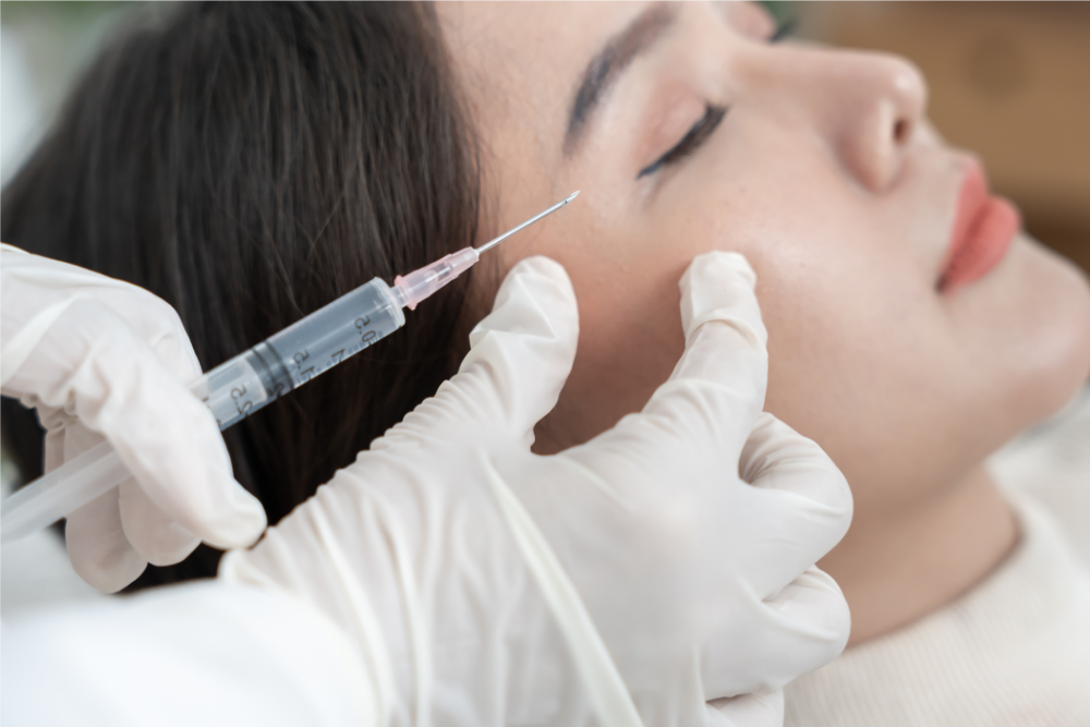 Temple Filler Before and After Results in Vienna, VA